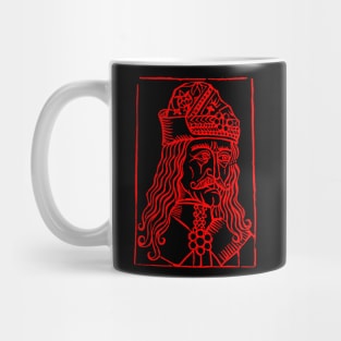 Medieval Vlad Tepes Woodcut Mug